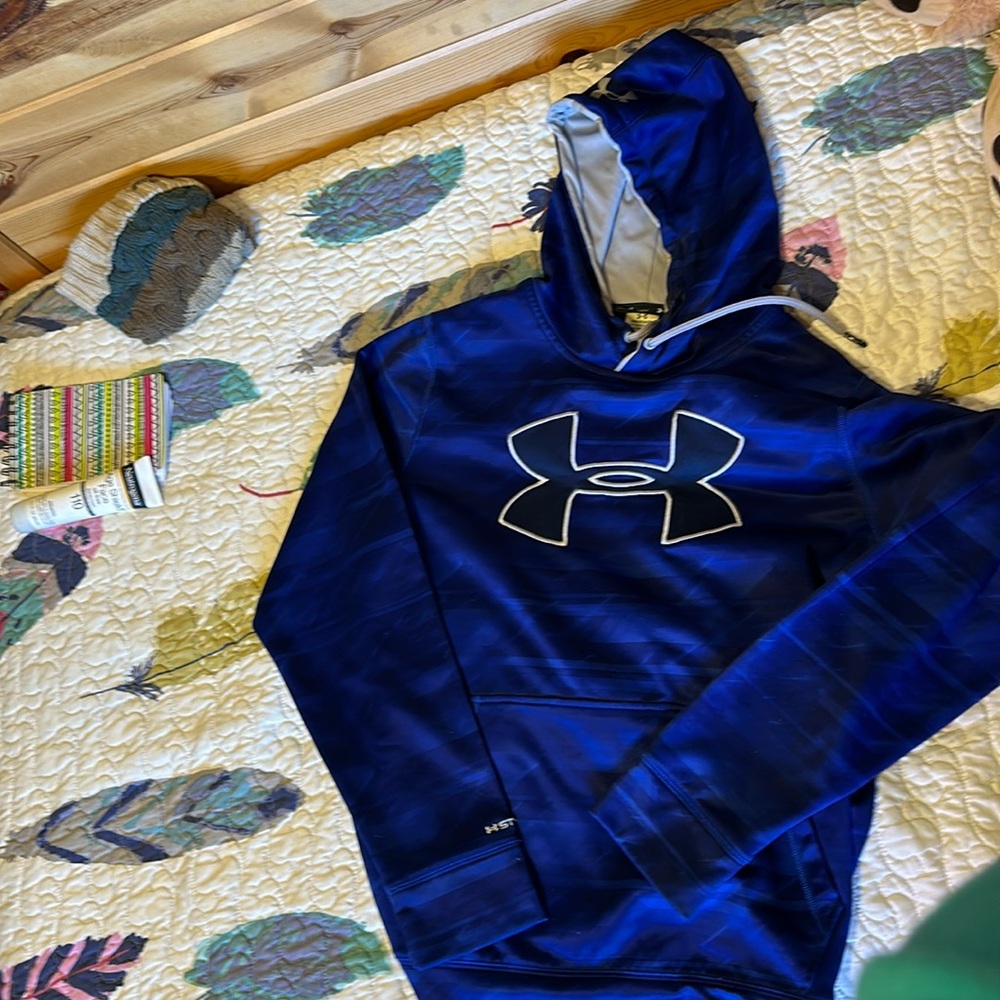 Men’s Under Armour Blue Storm1 Hoodie — M